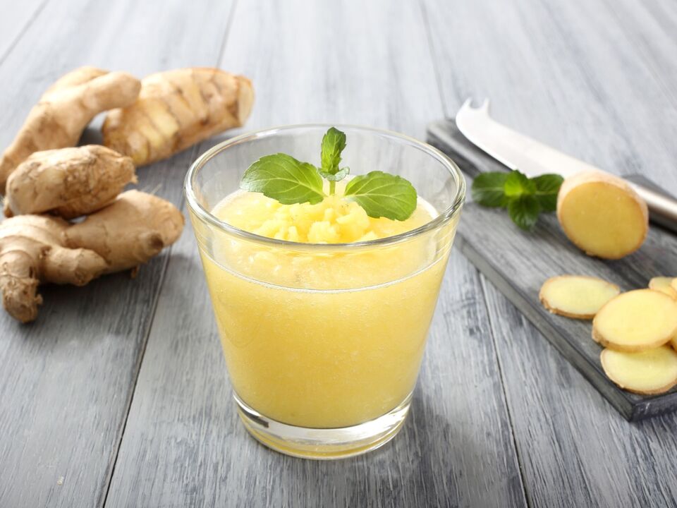 Ginger mint drink is a delicious way to increase male potency